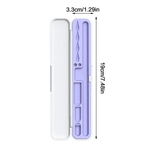 Étui De Voyage Avec Couvercle Pour Tablette,Boîte De Rangement Pour Stylet,Porte-Stylo,Protecteur D'embouts De Crayon,1ère Et 2ème Génération - Type Grey