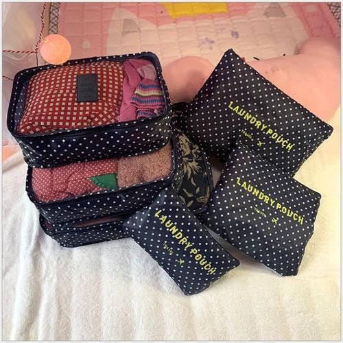 6Pcs Sac rangement de vêtements Voyage pour les valises