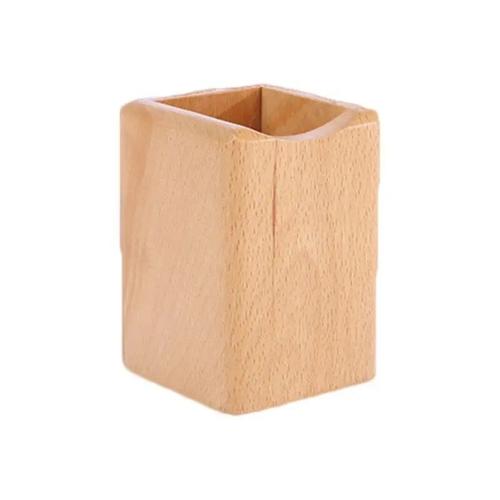 B36c Porte-Crayons En Bois Naturel,Organisateur Bureau À Usages Multiples,Boîte Rangement,Fournitures Bureau - Type A Beech