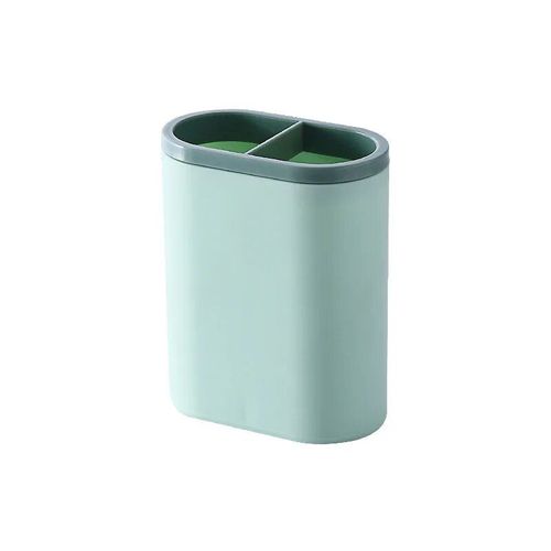 Porte-Stylo De Bureau,Boîte De Rangement Créative À 6 Compartiments Multifonctions Pour Crayons De Maquillage,Papeterie Scolaire Et De Bureau - Type Vert Militaire