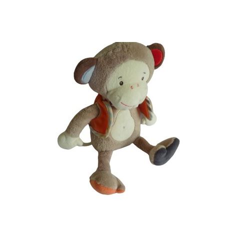 Doudou Peluche Singe 30 Cm Comme Neuf Tigex