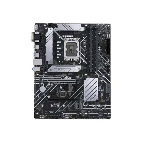 ASUS PRIME B660-PLUS D4 - Carte-mère - ATX - Socket LGA1700 - B660 Chipset - USB-C 3.2 Gen 2x2, USB 3.2 Gen 2, USB 3.2 Gen 1, USB-C 3.2 Gen 1 - 2.5 Gigabit LAN - carte graphique embarquée (unité...