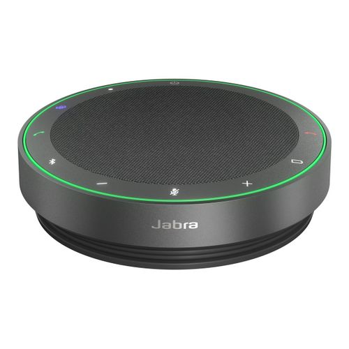 Jabra Speak2 75 Uc - Haut-Parleur Main Libre - Bluetooth - Sans Fil - Usb-A, Usb-C - Gris Foncé - Certifié Pour Zoom Rooms, Certifié Zoom, Certifié Alcatel-Lucent, Certifié Avaya, Cisco Webex...