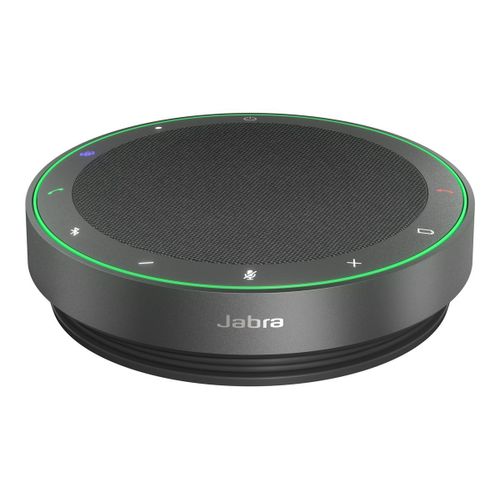 Jabra Speak2 75 Uc - Haut-Parleur Main Libre - Bluetooth - Sans Fil - Usb-C, Usb-A - Gris Foncé - Certifié Zoom, Cisco Webex Certified, Certifié Pour Zoom Rooms, Certifié Alcatel-Lucent, Certifié...