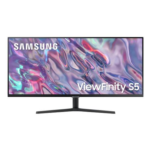 Samsung ViewFinity S5 S34C502GAU - S50GC Series - écran LED - 34" - 3440 x 1440 UWQHD @ 100 Hz - VA - 300 cd/m² - 3000:1 - HDR10 - 5 ms - 2xHDMI, DisplayPort - noir