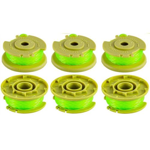 6Pcs Bobines de Fil de Coupe,Bobines de Rechange pour Coupe-Bordures,Bobine Fil Coupe Bordure pour Ryobi 18v 24v 40v, AC80RL3