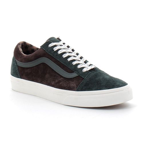 Vans Chaussures Basses Lacets En Daim Pour Adulte Old Skool Vert