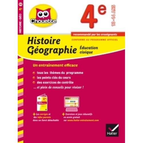 Histoire-Géographie Education Civique 4e - 13-14 Ans