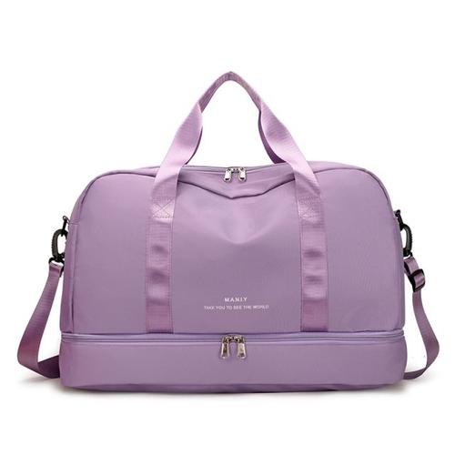 Violet - Sac à Main en Nylon pour Femme et Homme, Bagage, Bandoulière, Voyage, Décontracté, Mode Initiée