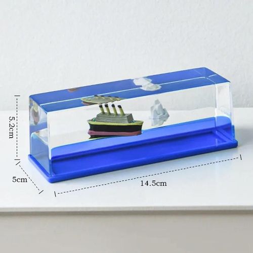 Yacht - Bateau De Croisière Fluide Décompressé, Ornements Flottant Titanic, Décoration De Maison, Fluide De Perle Noire, Bateau De Bureau, Jouet Cadeau