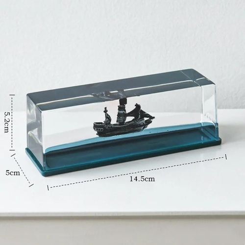 Navire Pirate - Bateau De Croisière Fluide Décompressé, Ornements Flottant Titanic, Décoration De Maison, Fluide De Perle Noire, Bateau De Bureau, Jouet Cadeau