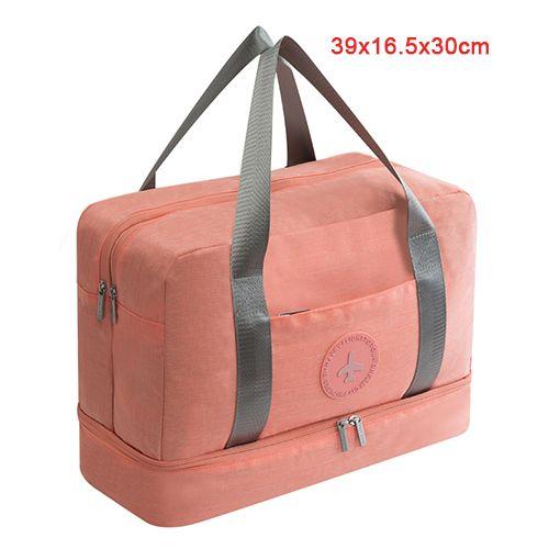 Une orange - Essary Duffels Bag for Travel Presidency, Multifunction Belongings Storage, Initiated Handbag, Toiletries, Cosmetic Clothes, Shoes Organize Powder