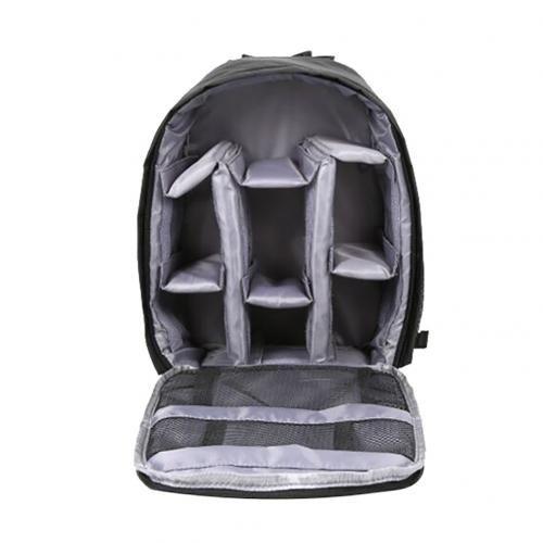 Gris - Sac à dos professionnel pour appareil photo reflex numérique pour hommes et femmes, sac en nylon souple étanche, sac de voyage, extérieur, photographie