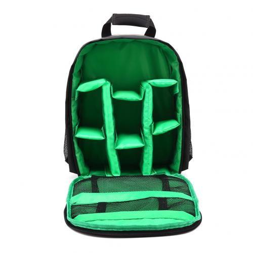 Vert - Sac à dos professionnel pour appareil photo reflex numérique pour hommes et femmes, sac en nylon souple étanche, sac de voyage, extérieur, photographie