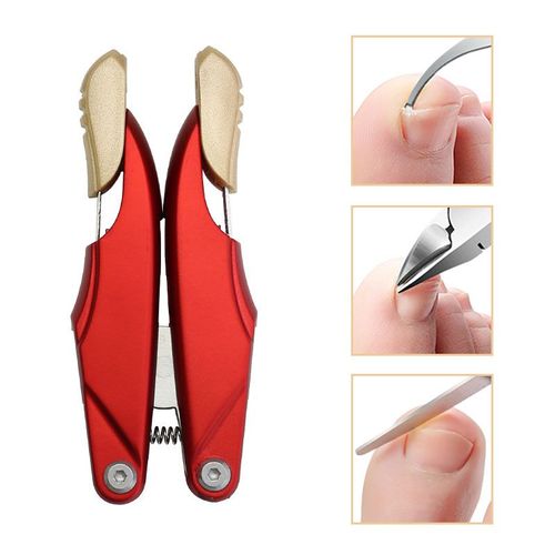 Coupe-Ongles En Acier Inoxydable,Outil De Manucure Pour Les Orteils,Repousse Les Ongles,Pince,Ciseaux,Correcteur - Type Gj-Yzq-Red 