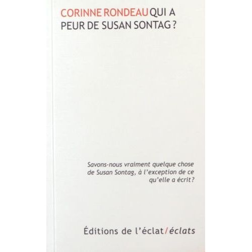 Qui A Peur De Susan Sontag ?