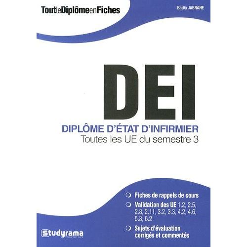 Diplôme D'etat D'infirmier - Toutes Les Ue Du Semestre 3