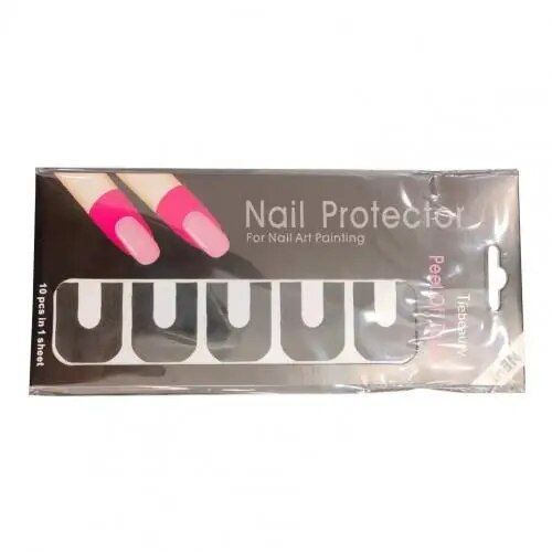 Ruban Adhésif Pour Décoller Les Ongles En Forme De U Pour Femmes,Accessoires De Manucure Créatifs,Protecteur De Vernis À Ongles Poulet - Type Black 