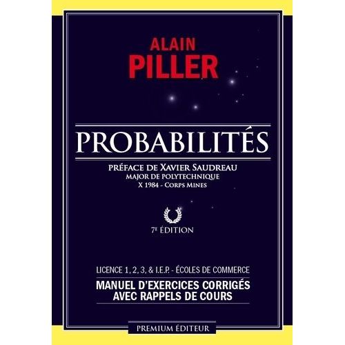 Probabilités - Manuel D'exercices Corrigés Avec Rappels De Cours