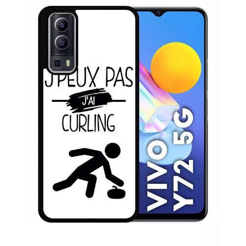 Coque Vivo Y72 5g - J Peux Pas J Ai Curling 1 - Silicone - Noir