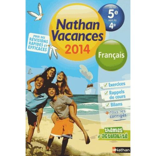 Nathan Vacances Français De La 5e Vers La 4e