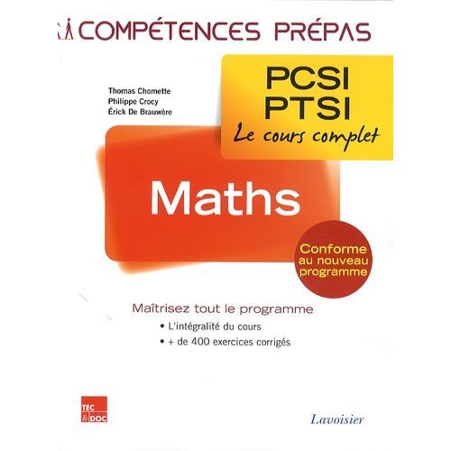 Maths 1re Année Pcsi-Ptsi