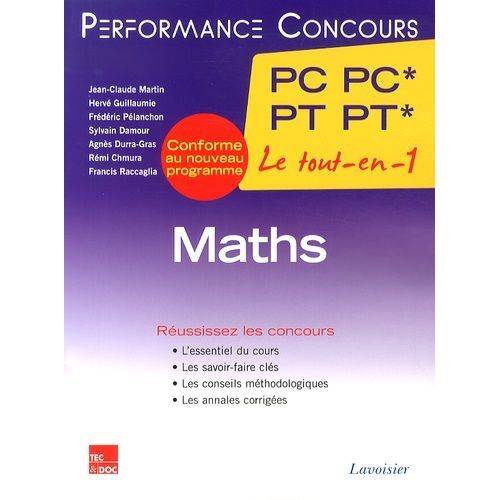 Maths 2e Année Pc Pc* - Pt Pt*