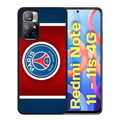 Coque Pour Redmi Note 11/11s - Psg Paris Saint Germain 2 - Silicone - Noir