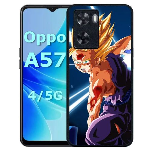Coque Pour Oppo A57 - Dragon Ball Z Gohan Kamehameha - Silicone - Noir