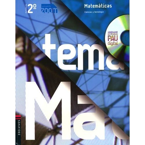 Matematicas 2° Bachillerato Proyecto Zoom - Ciencias Y Tecnologia (1 Cd-Rom)