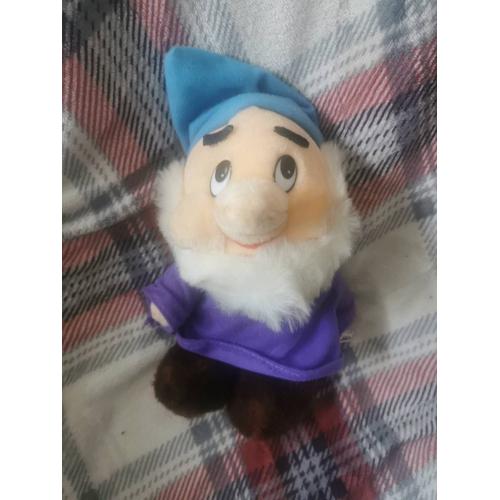 Doudou Peluche Nain Bonnet Bleu Violet Cp