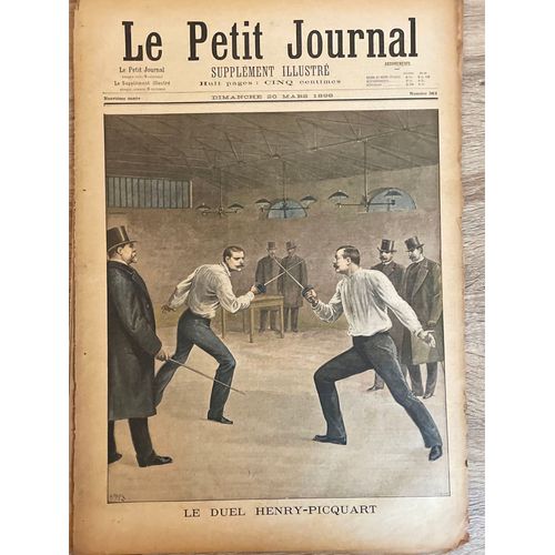 Le Petit Journal - Supplément Illustré Numéro 383 - Le Duel Henry-Picquart - Le Prine De Galles Aux Chantiers De L'exposition De 1900