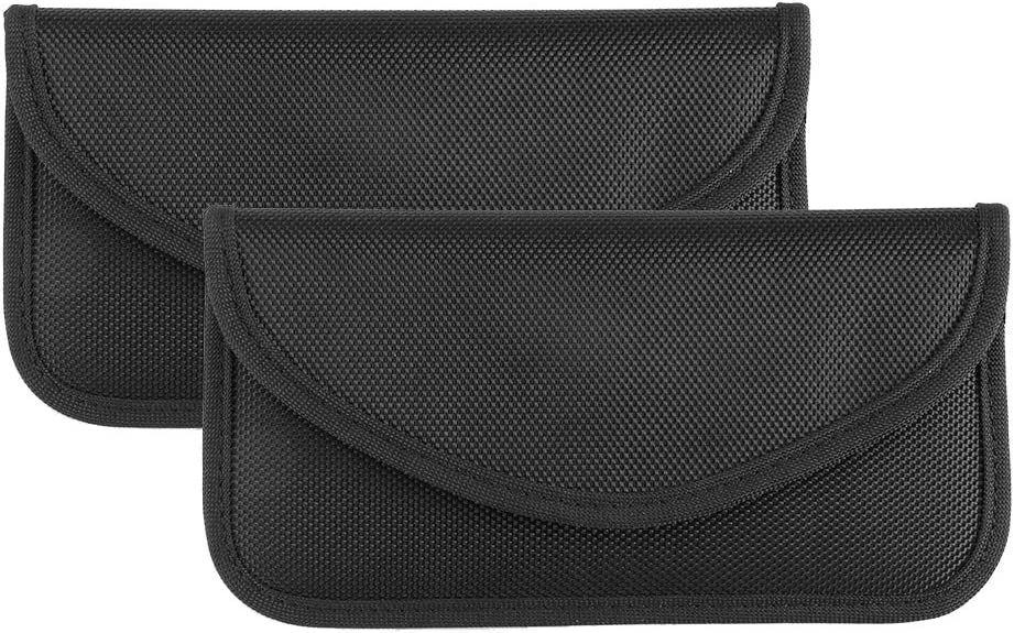 Lot de 2 protecteurs de porte-clés Faraday, pochette de protection pour  porte-clés RFID, sac Faraday pour clé de voiture sans clé 