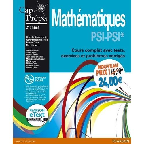 Mathématiques Psi-Psi* - Cours Complet Avec Tests, Exercices Et Problèmes Corrigés (1 Dvd)