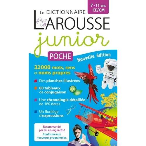 Dictionnaire Larousse Junior Poche Ce/Cm 7-11 Ans