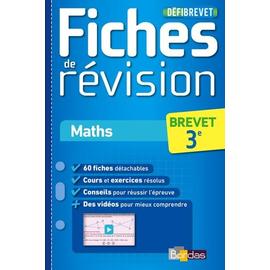 Mémobrevet - Fiches de révision - Maths 3e - Jean-Luc Romet - Librairie  L'Armitière
