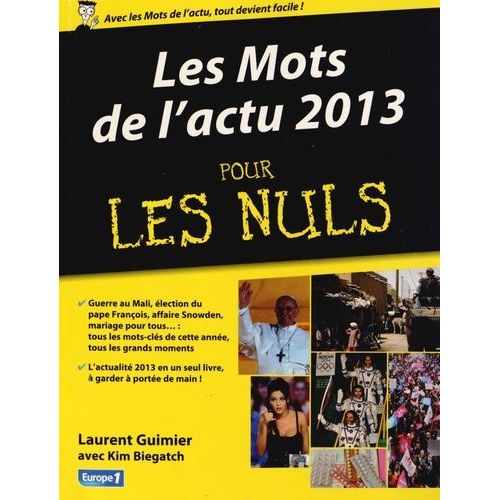 Les Mots De L'actu 2013 Pour Les Nuls