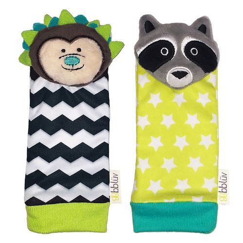 Chaussettes D'Éveil Hérisson Et Raton Laveur - Multicolore