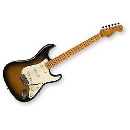 Fender Eric Johnson Stratocaster Maple - Touche Érable - 2-Color Sunburst (+ Étui)