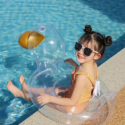 B - Cercle De Natation Flottant Transparent Pour Enfants, Anneau De Natation Sûr, Rembourrage De Piscine Pour Bébé, Pratique
