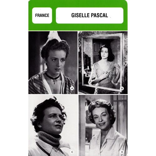 Fiche Monsieur Cinema Giselle Pascal