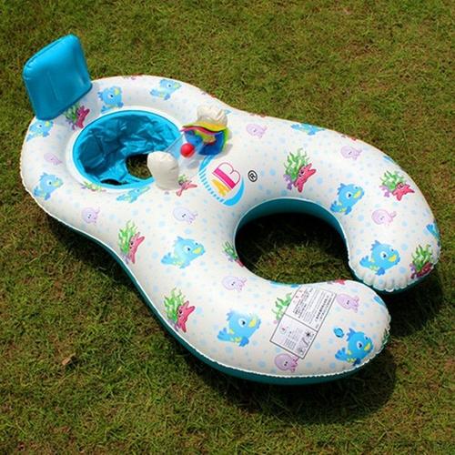 Blanc N - Anneau De Cou Flottant De Piscine Portable Pour Bébé Avec Parasol, Cercle De Natation Gonflable Pour Mère Et Enfants, Siège De Flotteur De Sécurité