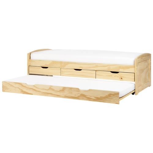 Lit Gigogne 90 X 200 Cm En Bois Clair Petiville