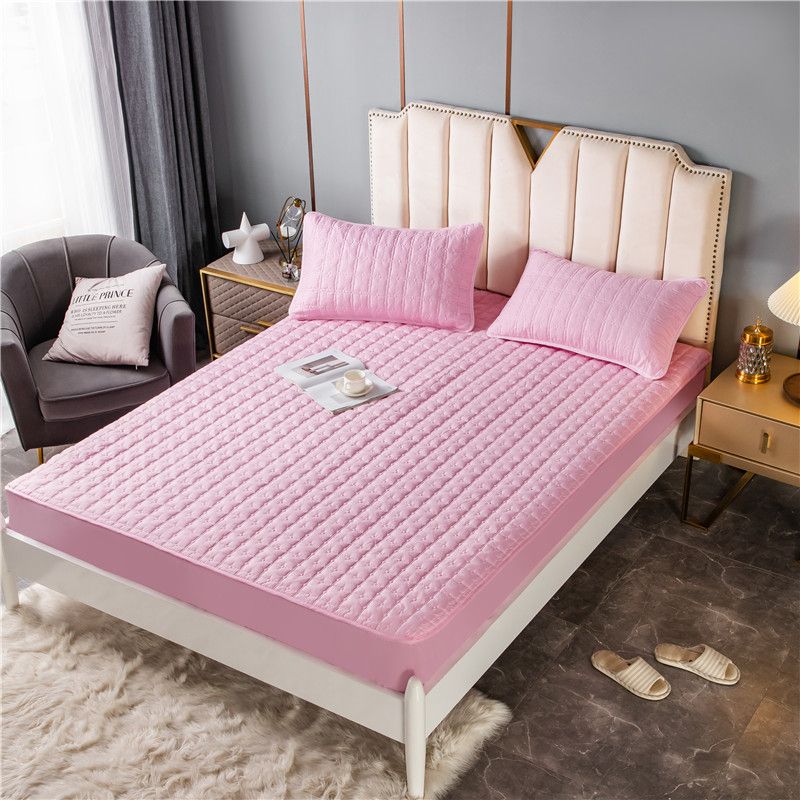 Grille Grande Muraille Rose - 120x200cm - Dessus De Matelas Imperméable, Housse De Lit Lavable, Protège Matelas Épais, Drap De Lit Queen Size, Anti Acariens