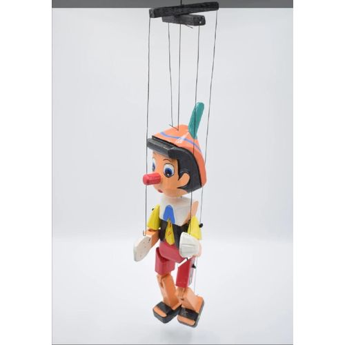20cm - Marionnette Pinocchio En Bois 21 Cm Et 26 Cm, Jouets Sûrs