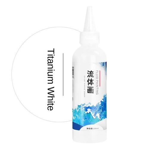 100ml-Titane blanc - Peinture à la main avec animaux et ours, peinture acrylique, décoration de maison, poupée, jouet, Statue, décoration artisanale, cadeau, bricolage