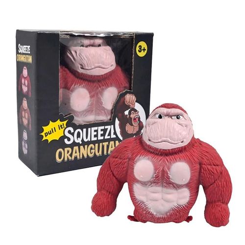 Rouge - Jouet Anti Stress Pour Adultes Et Enfants, Décompression Populaire, Mignon Gorille Vent Puzzle Singe Orang Outan, Cadeau Doux Et Amusant