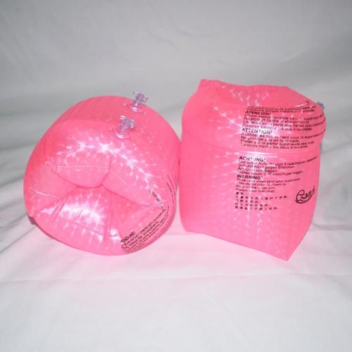 Rose - Brassard Gonflable Lumineux, Double Airbag Fluorescent, Anneau De Bras Épaissi, Manchon Flottant, Natation Pour Enfants