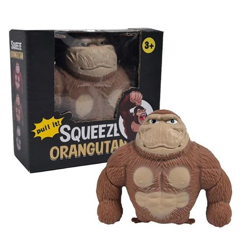Version Farine - Grand Jouet Géant Anti-Stress Orang-Outan Fidget, Singe Élastique Squishy, Gorille Drôle, Décoration De Maison, Jouets Pour Enfants, Cadeau D'anniversaire