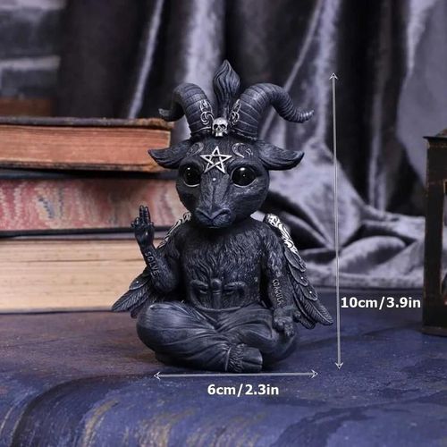 Jardin Sorcière Chat Sculpture Gothique Chaton Décoration Halloween Magique Chat Résine Artisanat Ornement Maison Extérieur Cour Décorations